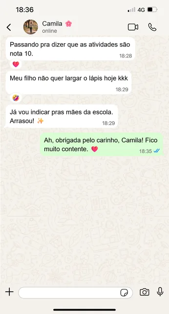 Depoimento real de mae no WhatsApp