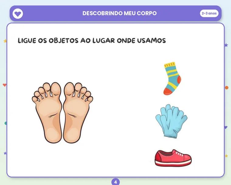 Atividade real do kit: ligar objetos ao uso